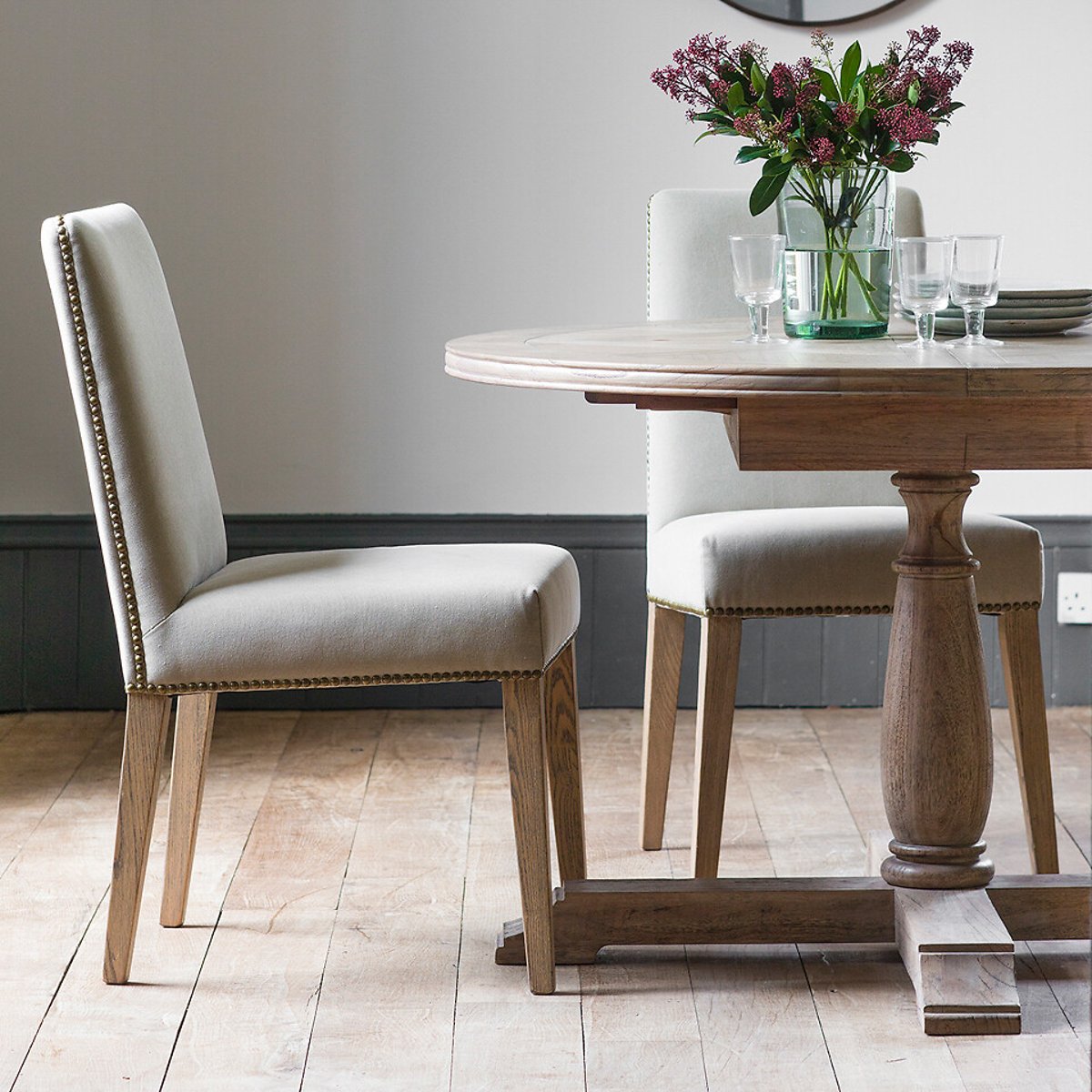 Collins Classic Linen Dining Chair (Set of 2) cream, SO'HOME