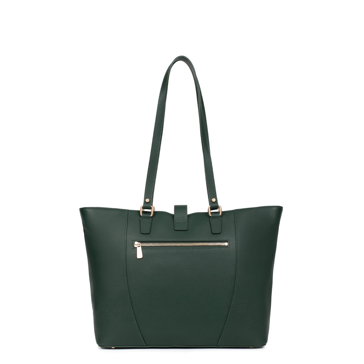 Sac cabas porté épaule AUDE vert foncé, HEXAGONA