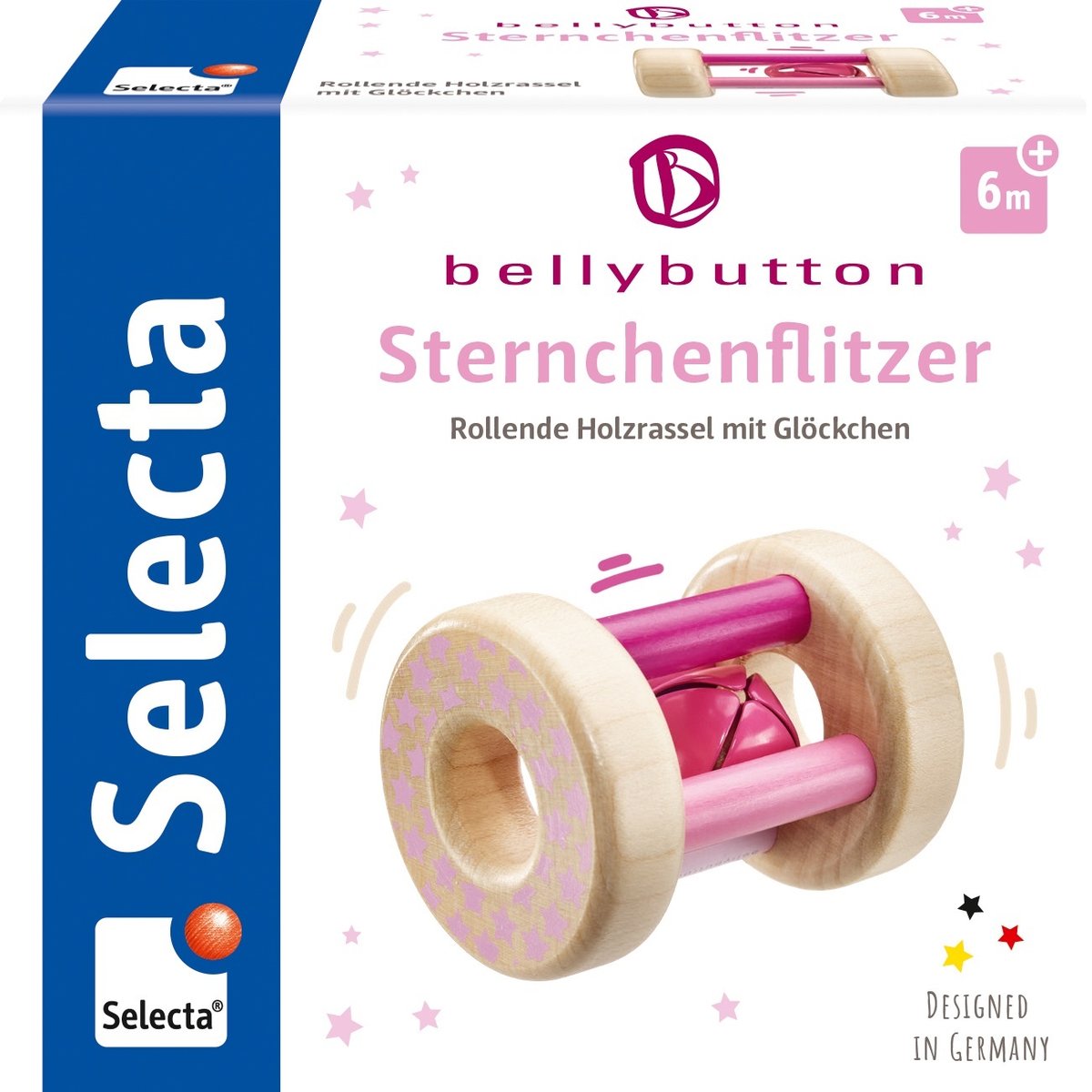 Hochet étoilé rose rose, SELECTA