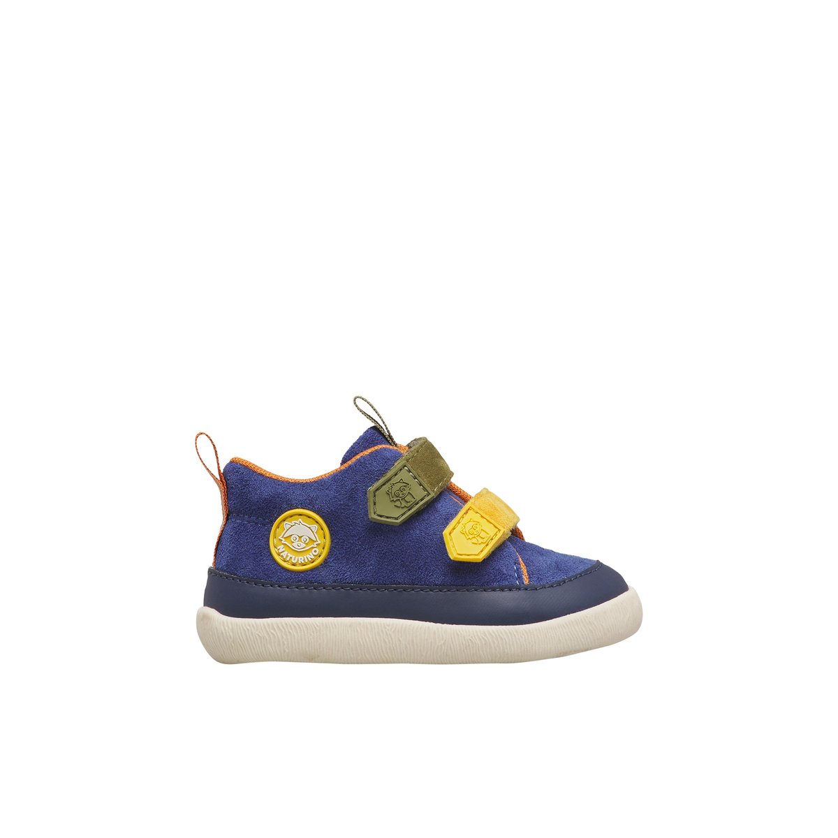 Sneakers à la cheville en simili cuir et synthétique YOMPY HIGH VL. marine-vert, NATURINO