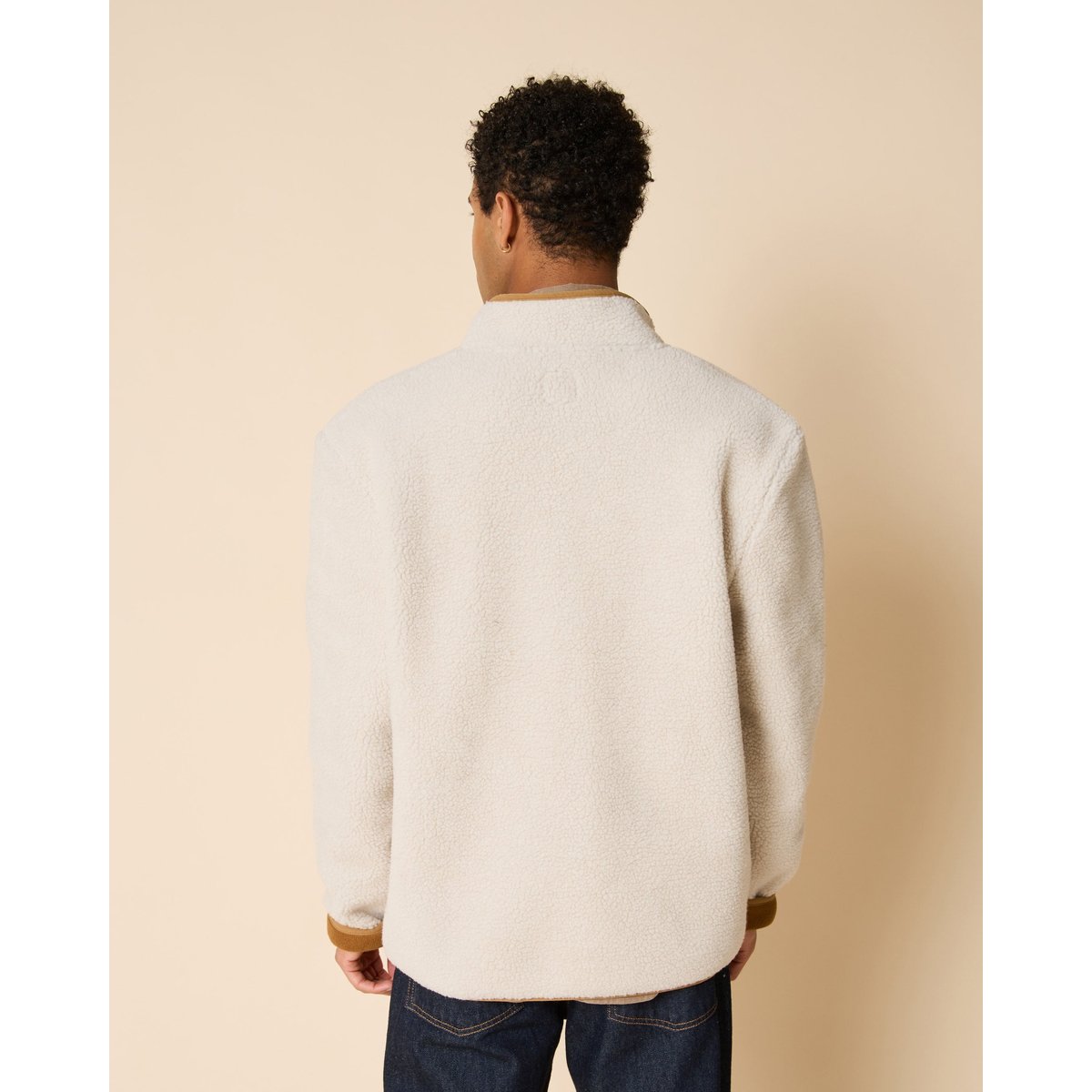 Veste polaire en sherpa beige, FAGUO
