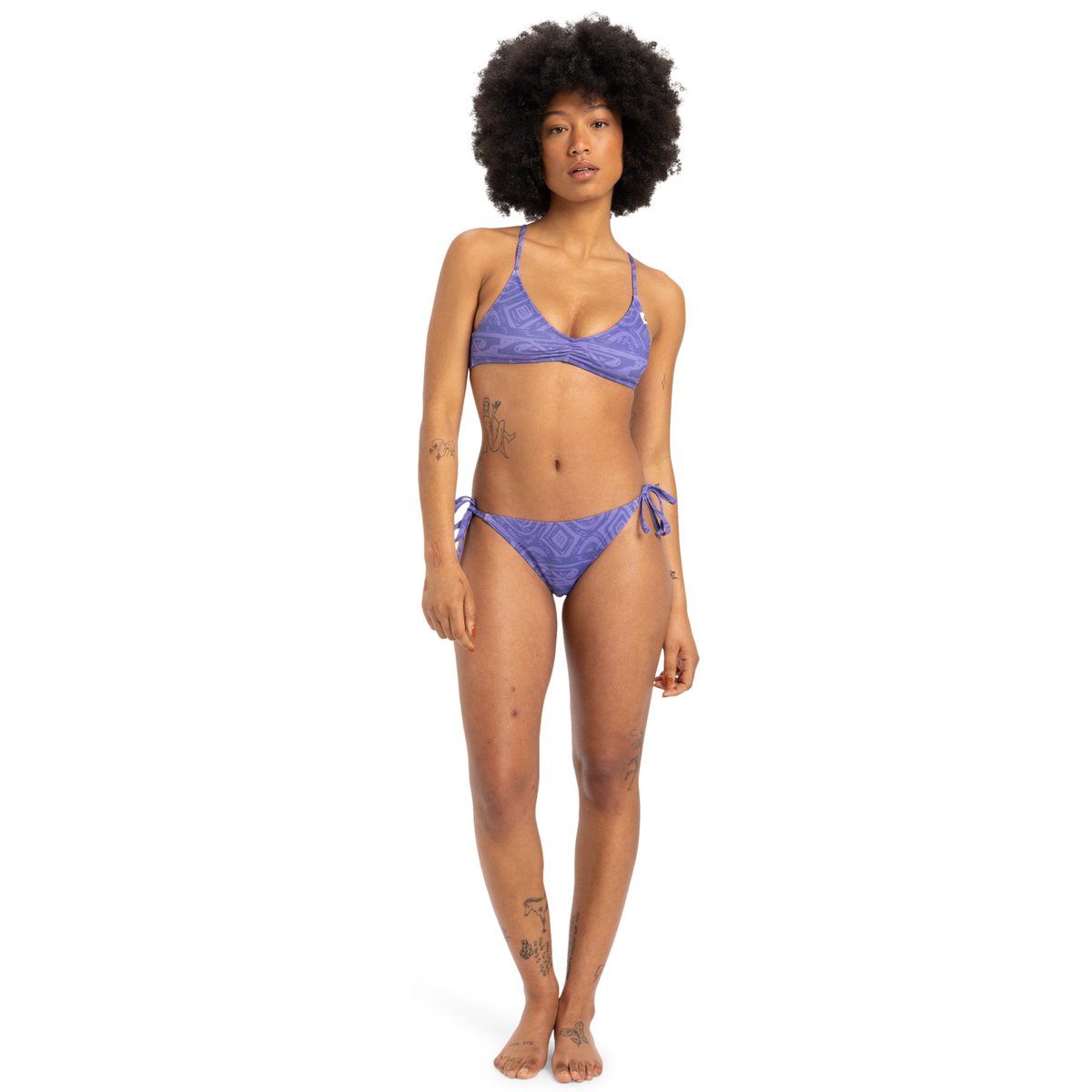 Haut de bikini couvrance moyenne CLICKITY CLACK violet dusted peri global heat 64x64, QUIKSILVER
