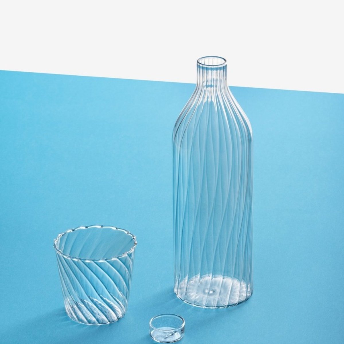 Verre à eau design texturé Venezia ottico transparent, ICHENDORF