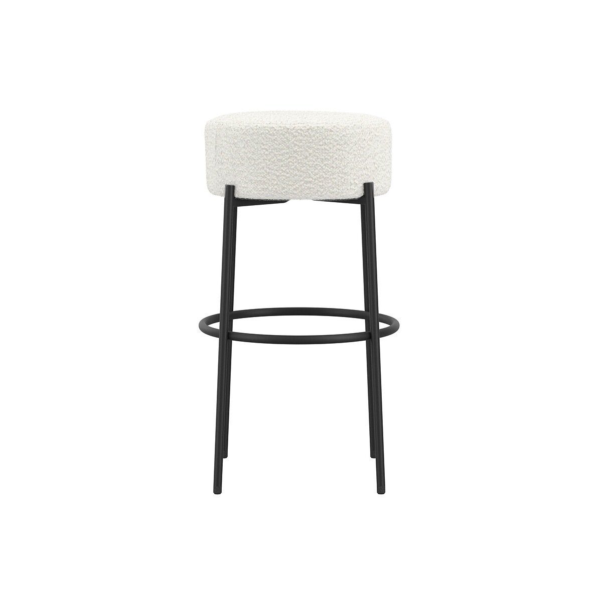 Aine Bouclé Barstool ivory, SO'HOME