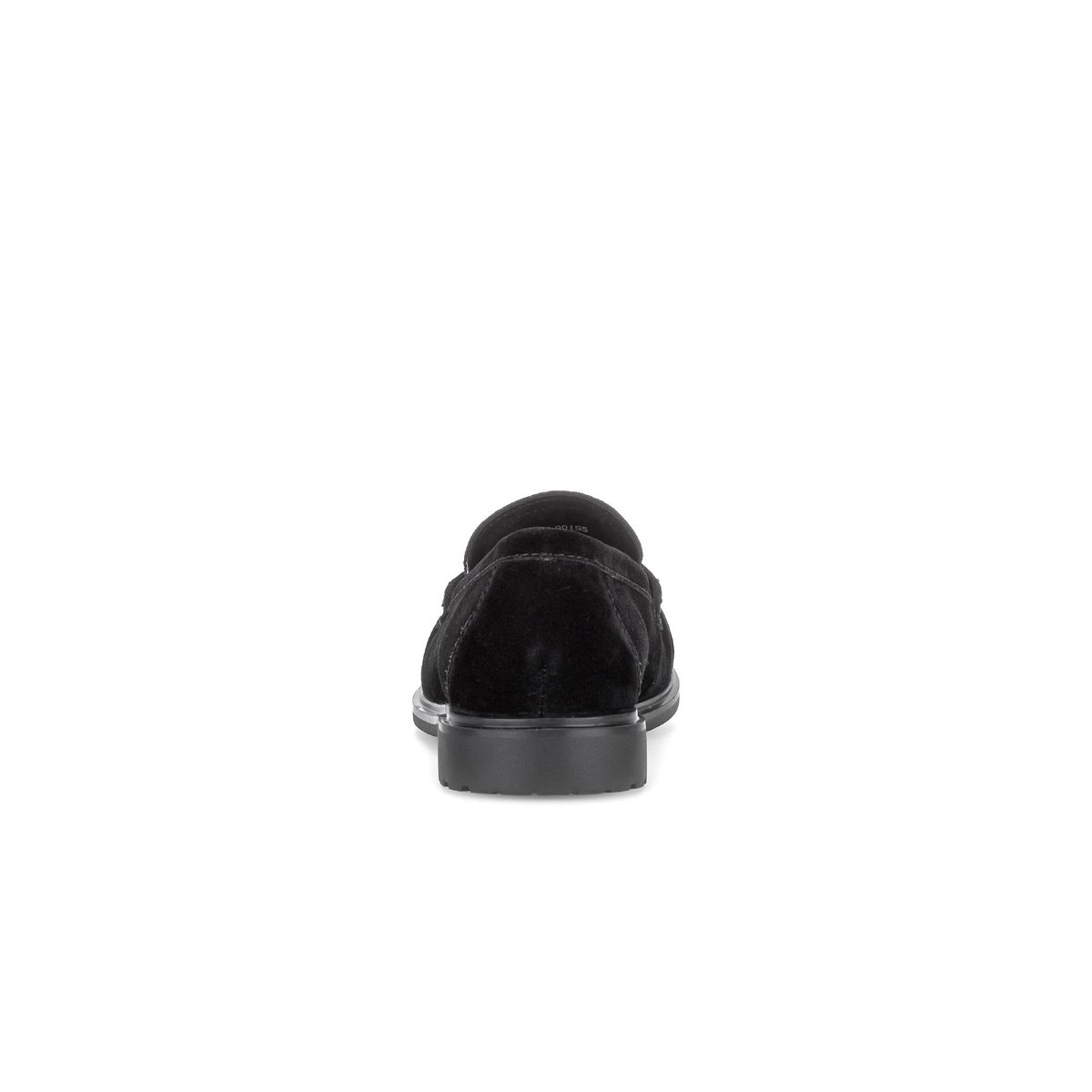 Mocassins en cuir à talon décroché noir velours, GABOR