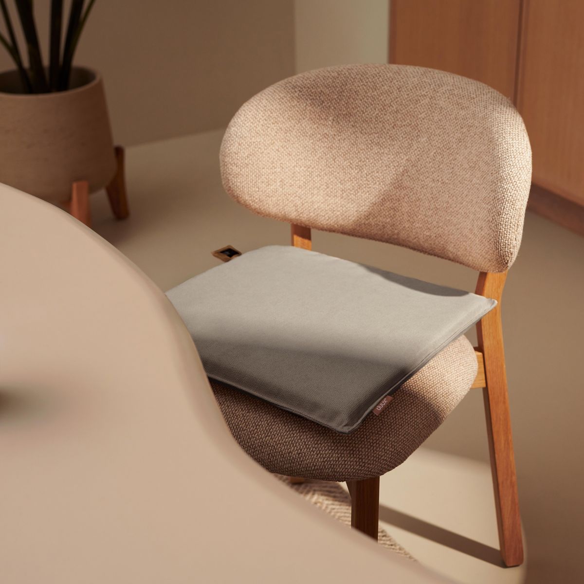 Coussin chauffant DXLV50 - Mellow Gris 40x40 couleur unique, DUUX