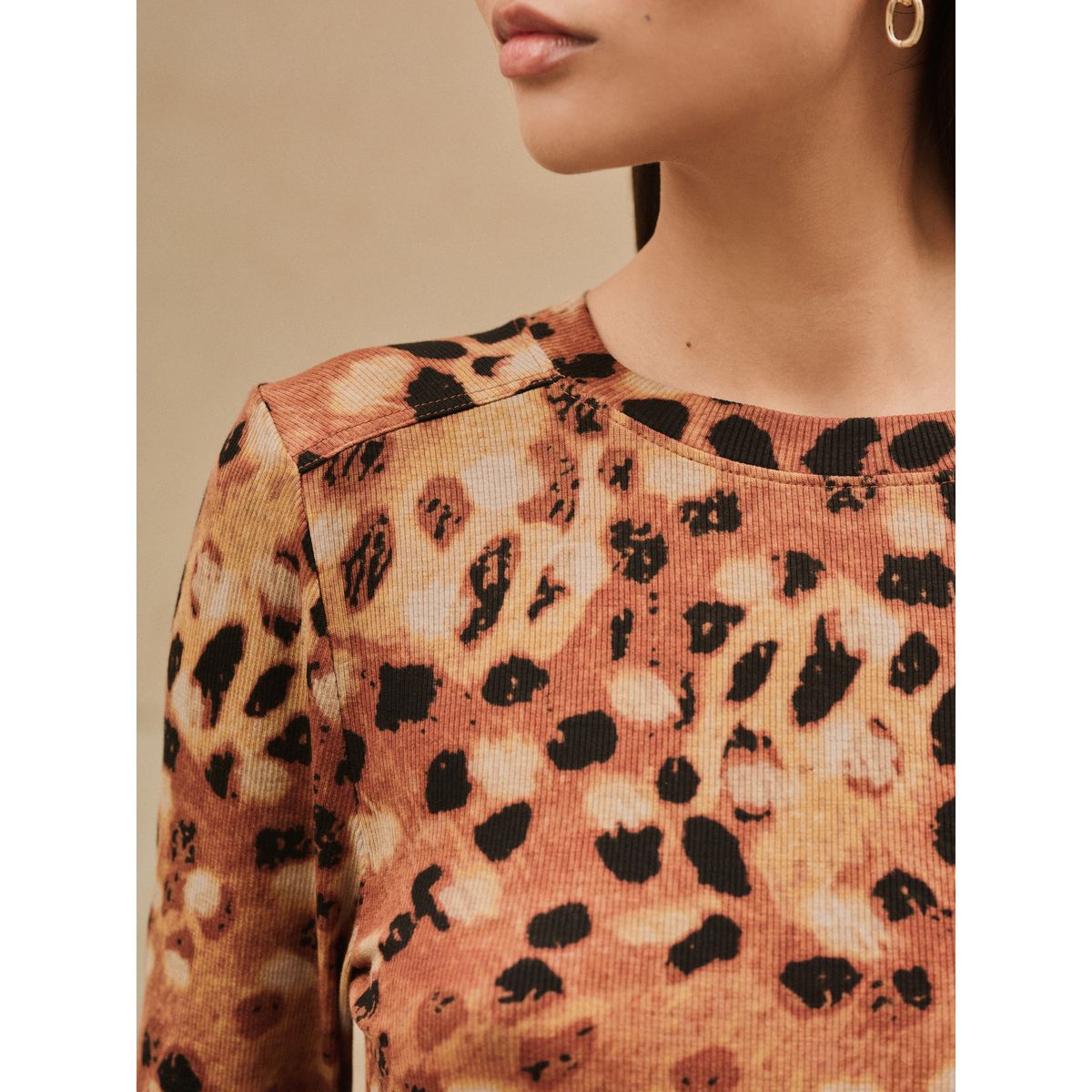 T-shirt manches longues en lyocell tencel™ animal, NEXT