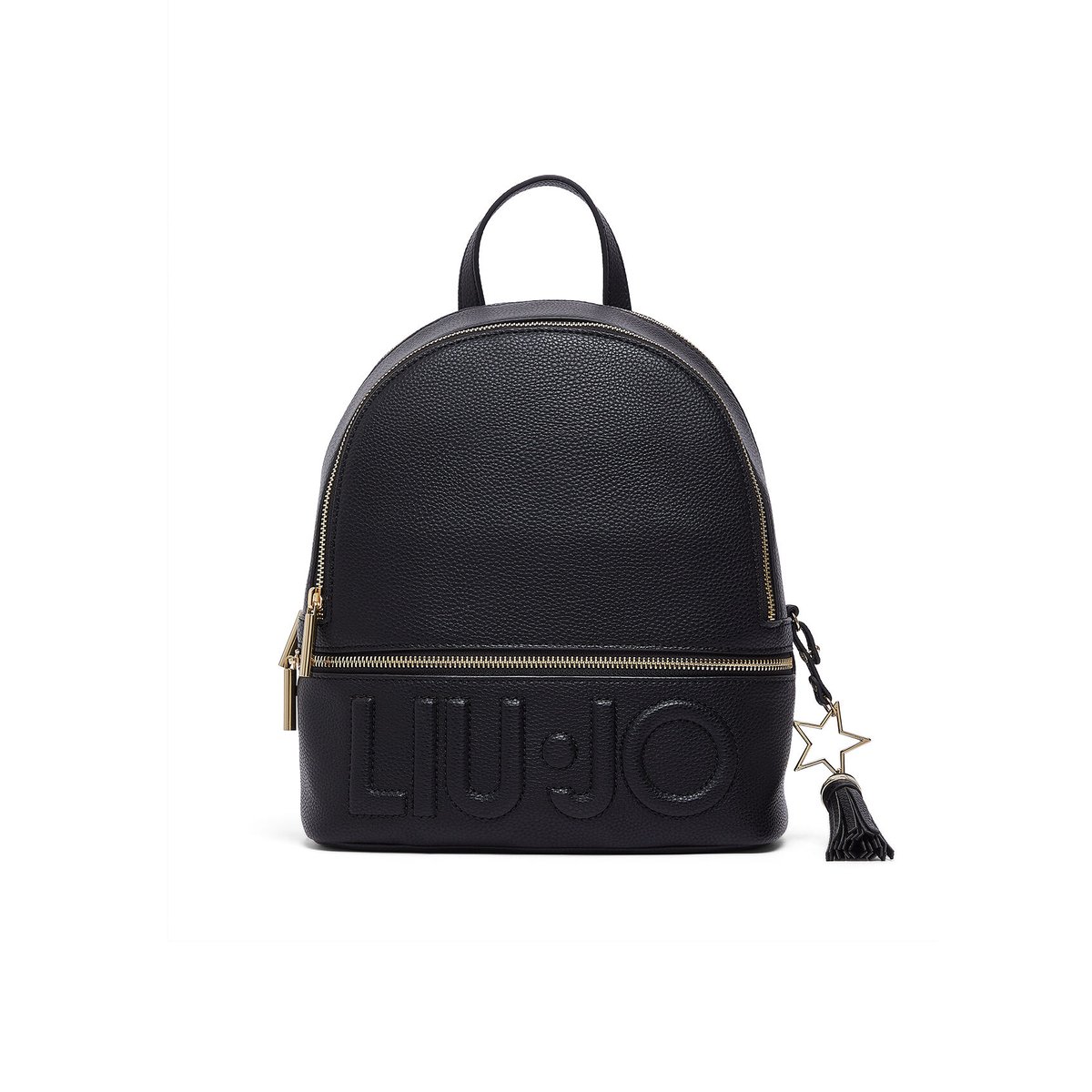 Sac à dos avec charm noir, LIU JO