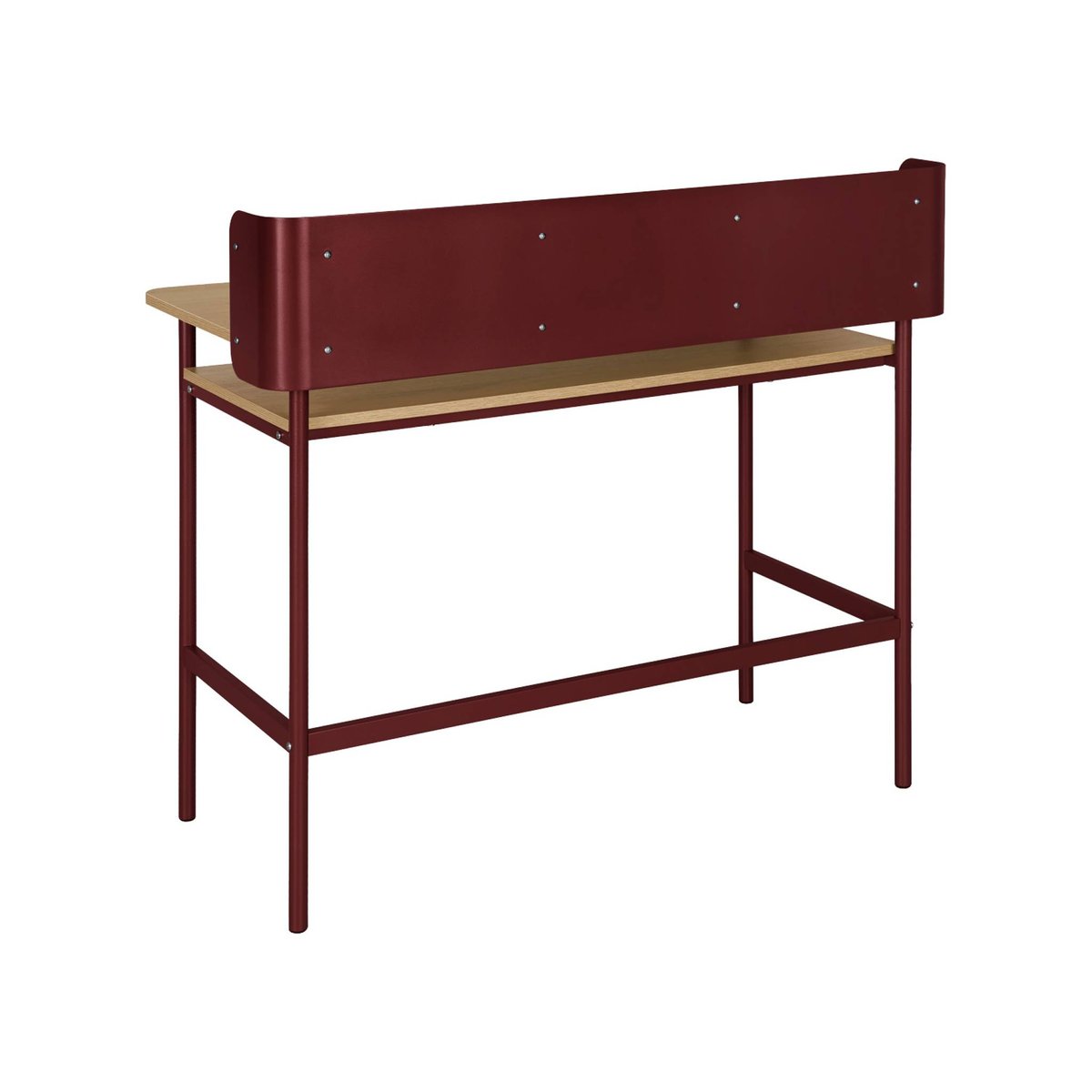 Bureau métal et décor bois 3 niches MOLTO beige, SWEEEK