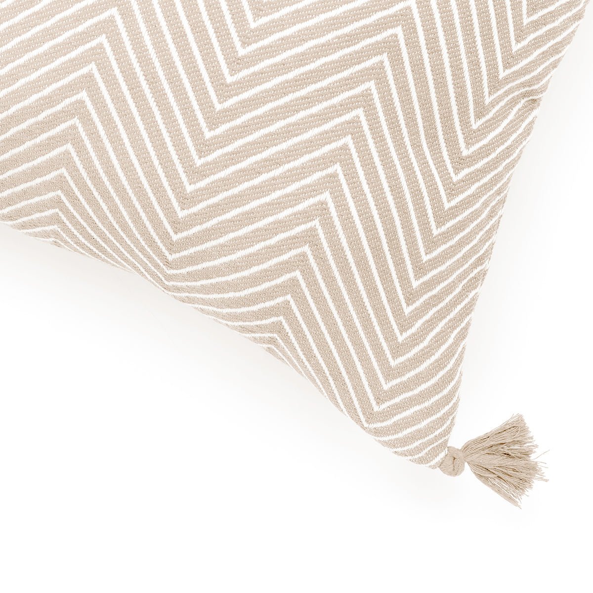 Coussin coton AMSTERDAM taupe clair, FEBRONIE