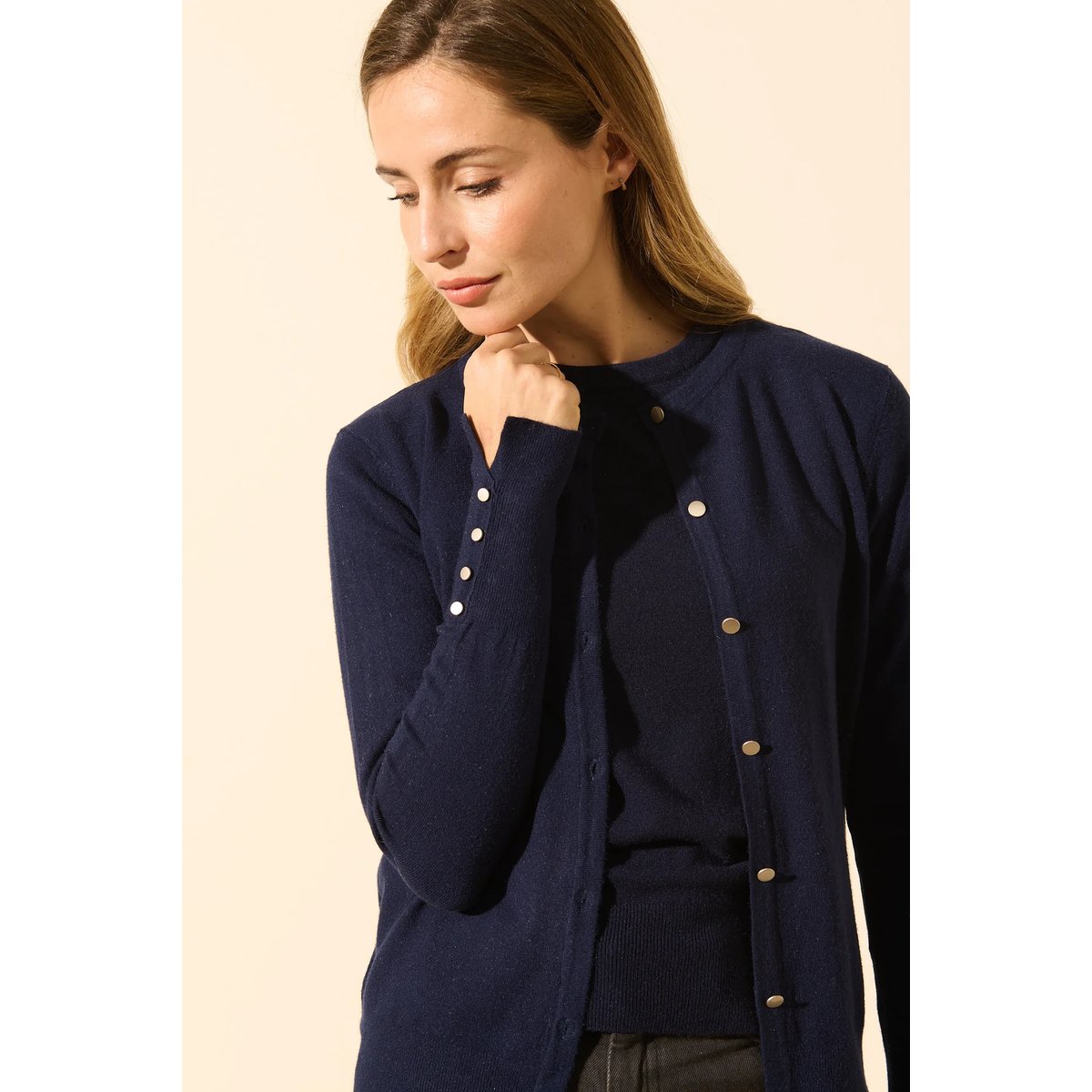 Gilet à boutons LORENZO bleu nuit, BENOA