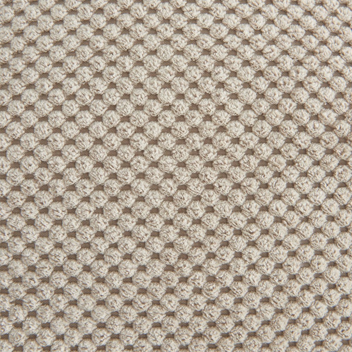 Canapé d'angle réversible tissu capitonné 3 places DOT beige, SWEEEK
