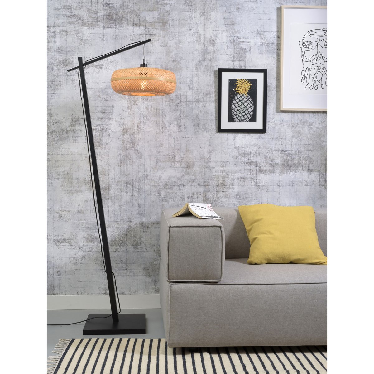 Lampadaire Bambou PALAWAN naturel, GOOD & MOJO