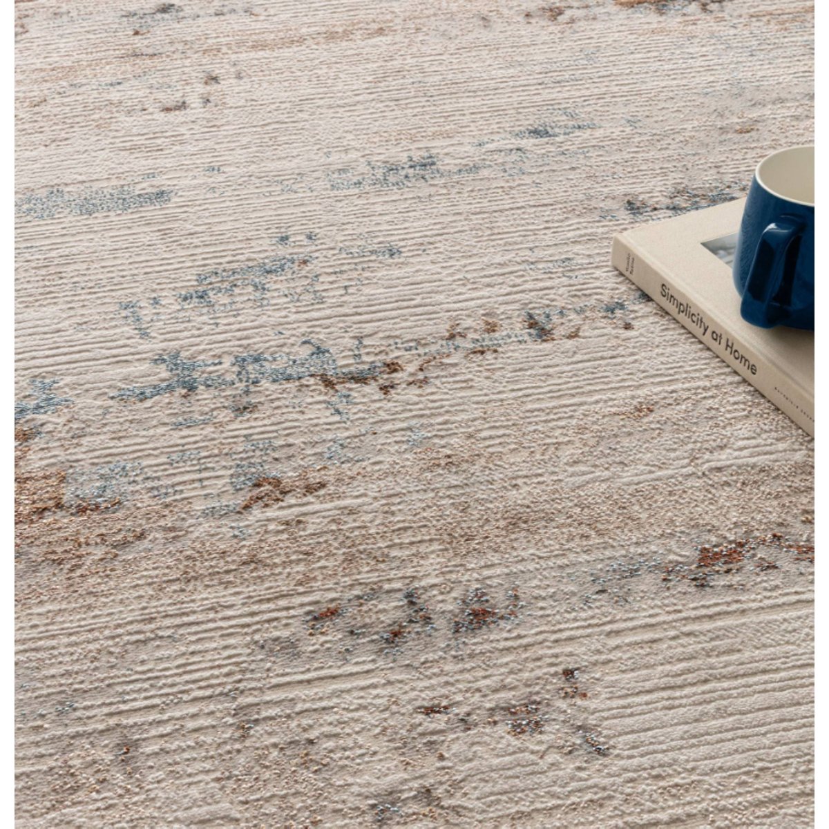 Tapis tissé plat moderne SYNO beige, NOVATREND