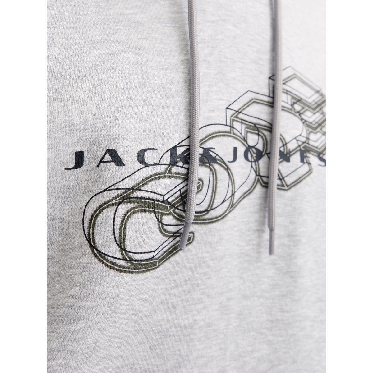 Sweat À Capuche light grey melange 1, JACK & JONES