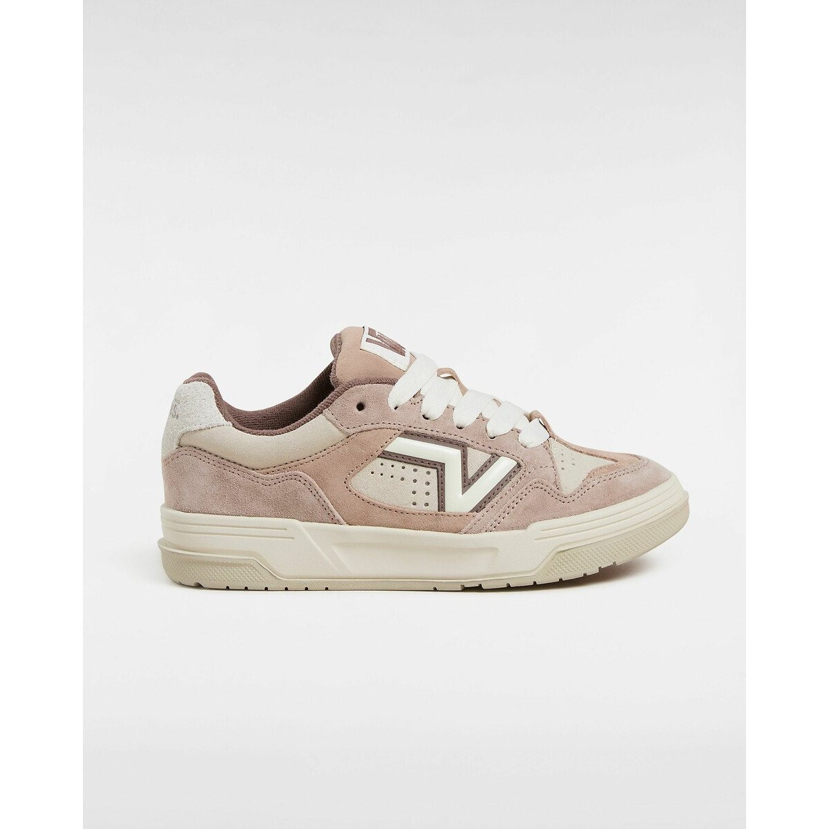 Baskets cuir Upland taupe grisé, VANS