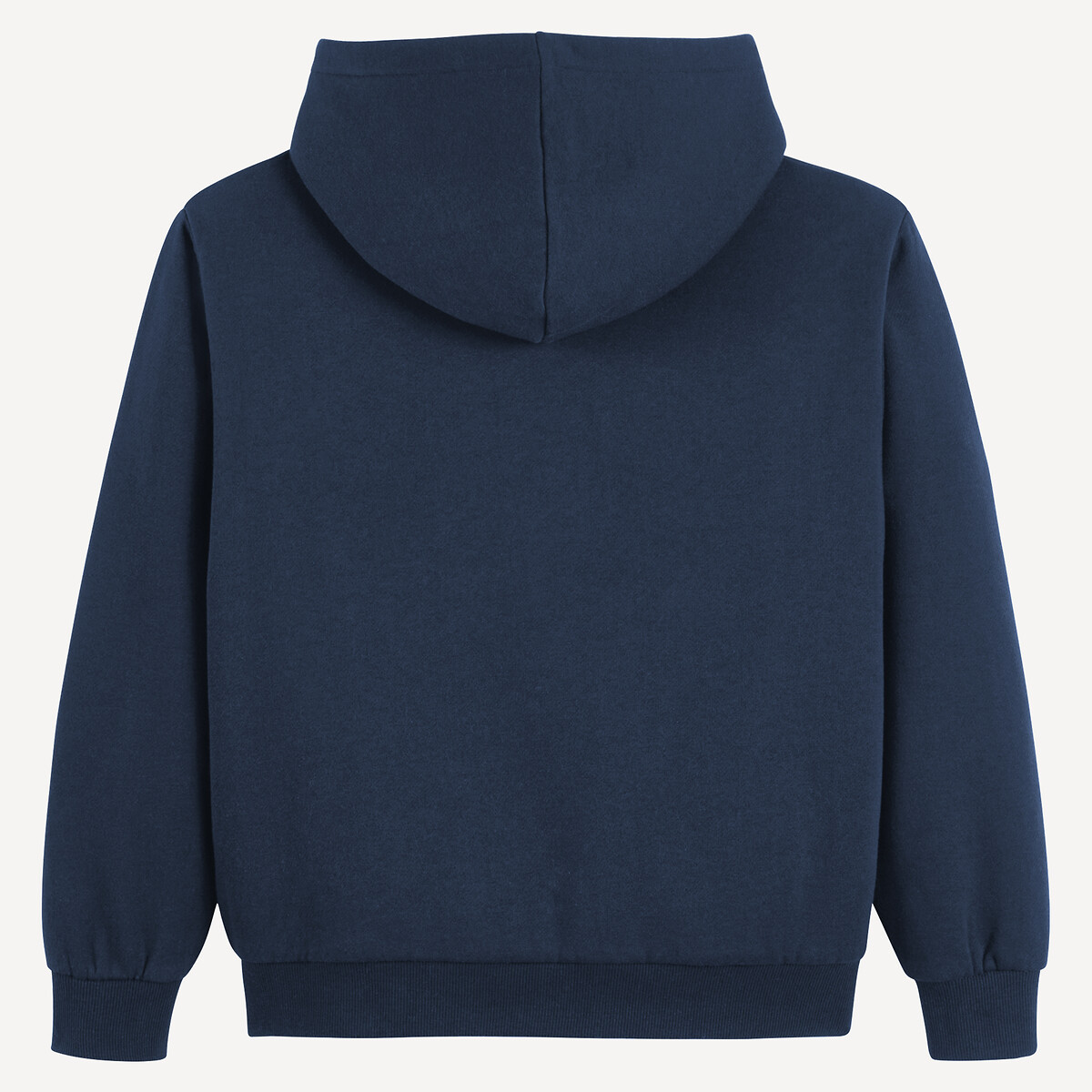 Sweat zippé à capuche, molleton doublé sherpa bleu marine, LA REDOUTE COLLECTIONS