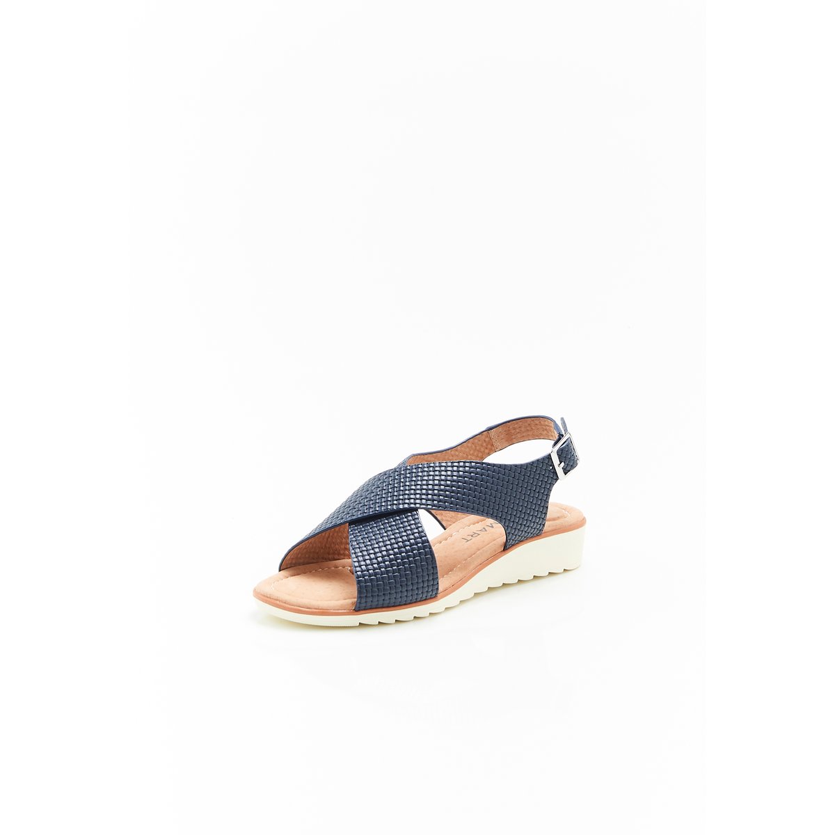 Sandales brides croisées Amortyl bleu marine, DAMART