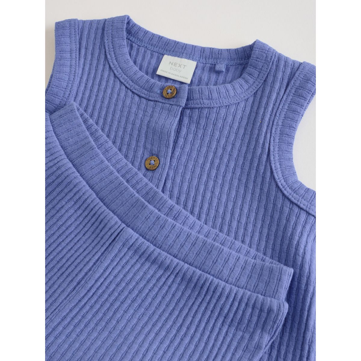 Haut côtelé et pantalon large bébé, 2 pièces bleu, NEXT