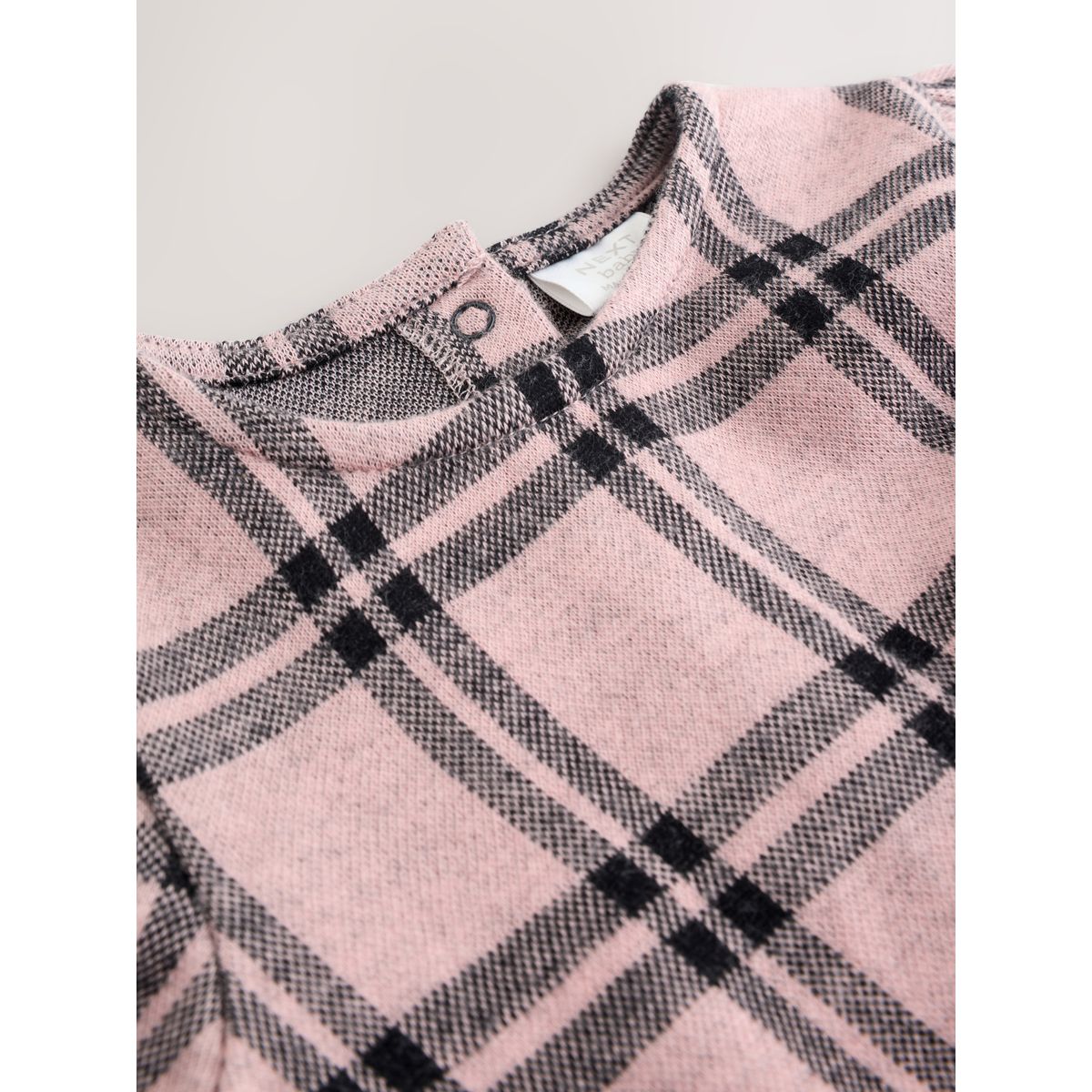 Robe manches longues et collants bébé rose à carreaux, NEXT