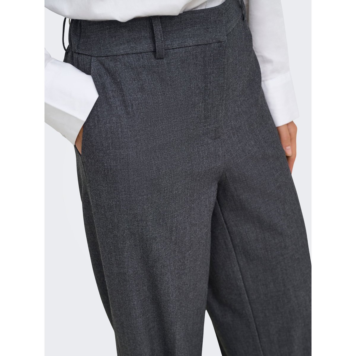 Pantalon À Jambe Large dark grey melange, JDY