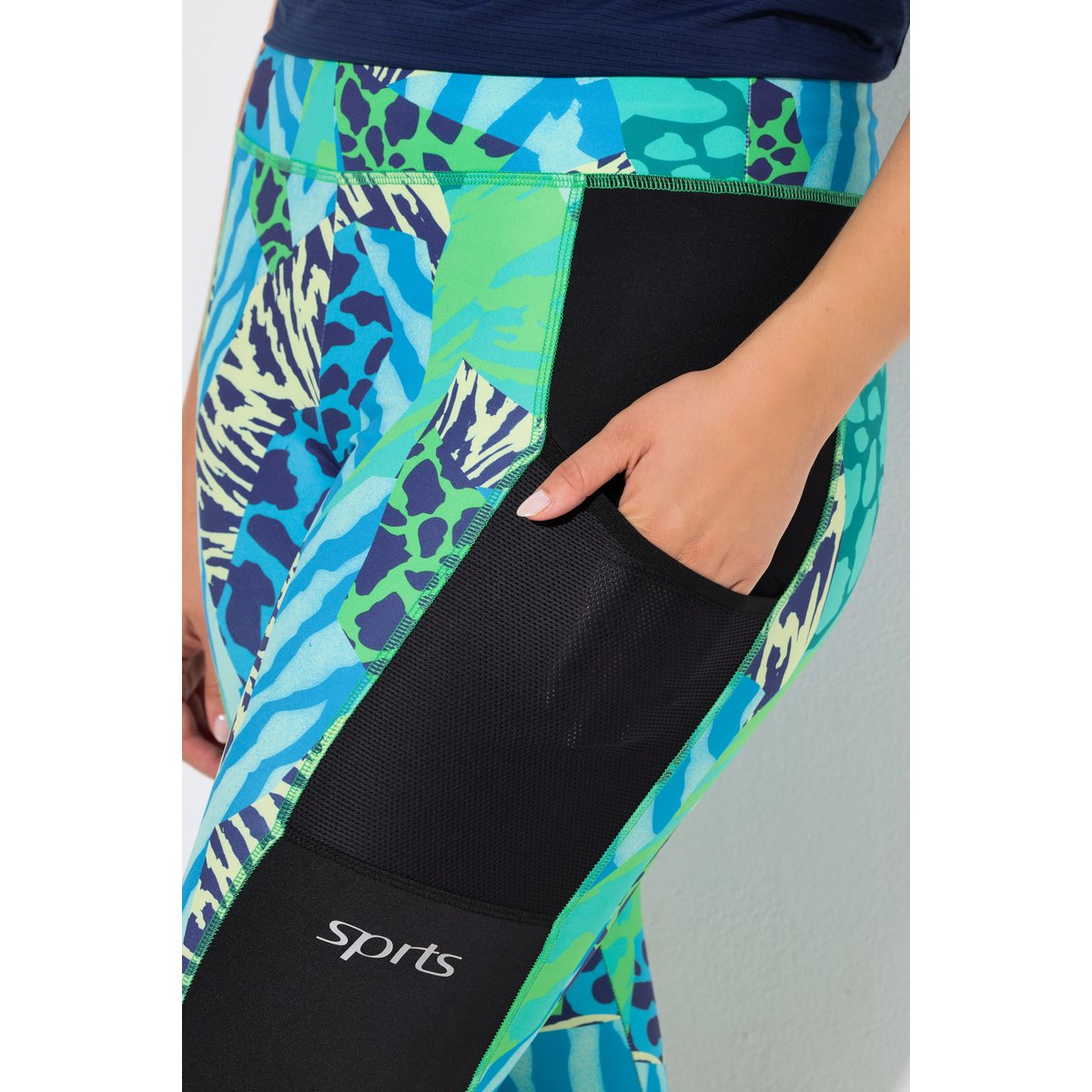 Legging corsaire Capri menthe verte, ULLA POPKEN