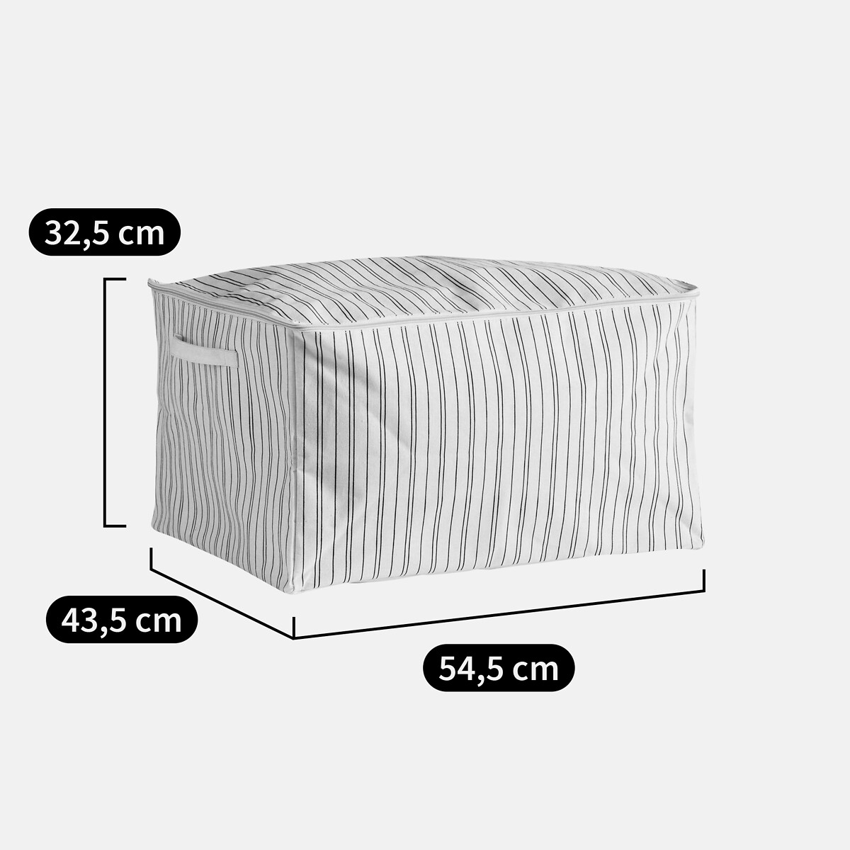 Housse de rangement taille XL, Uzès noir/blanc, LA REDOUTE INTERIEURS