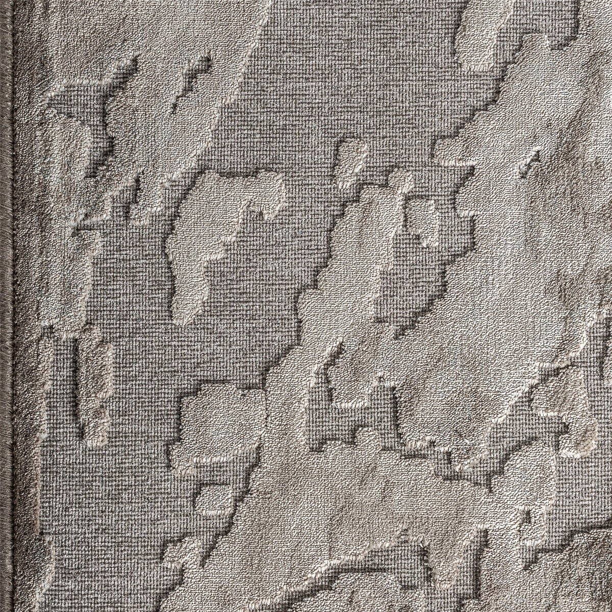 Tapis classique en viscose beige clair naturel, RECOLLECTION