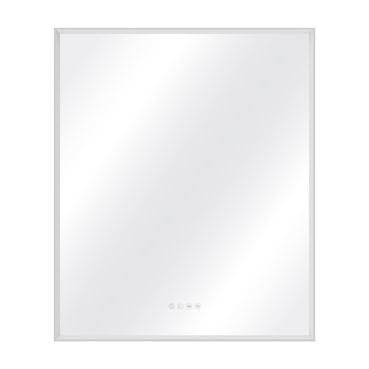 Miroir lumineux cadre chromé, NEO FRAME argent, SENSEA