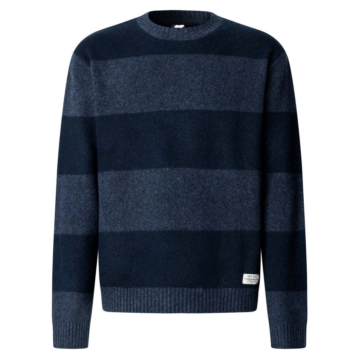 Pull Col Rond En Maille Coupe Casual bleu mer, PEPE JEANS