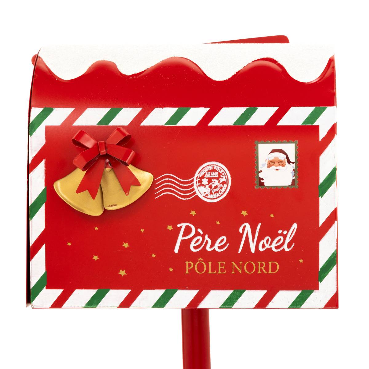 BOITE LETTRES METAL EPICE H32 rouge, FEERIC LIGHTS & CHRISTMAS
