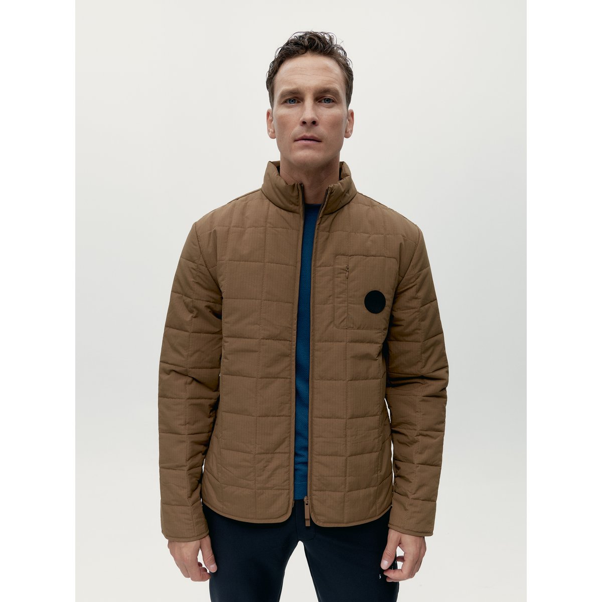 Veste de sport zippée Performance Athleisure GARONA brun clair, BORN