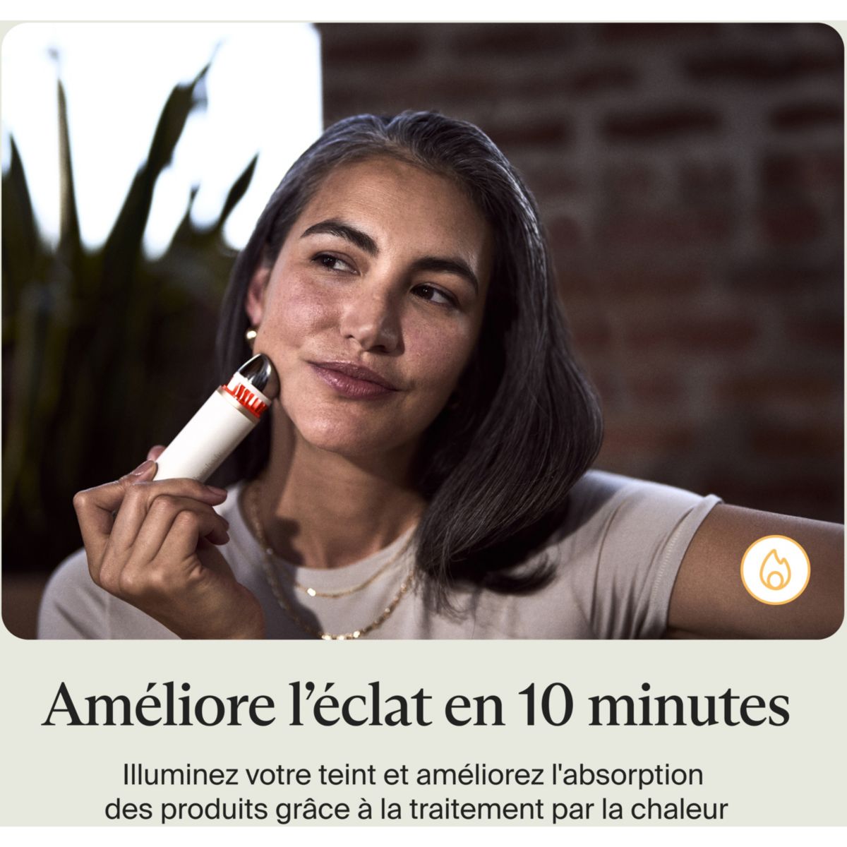 Appareil éclat visage TheraFace anti-cernes blanc couleur unique, THERAGUN