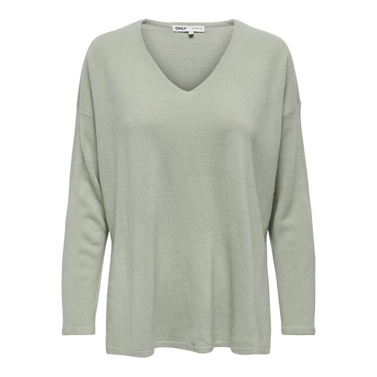 Pull col V vert pastel, ONLY