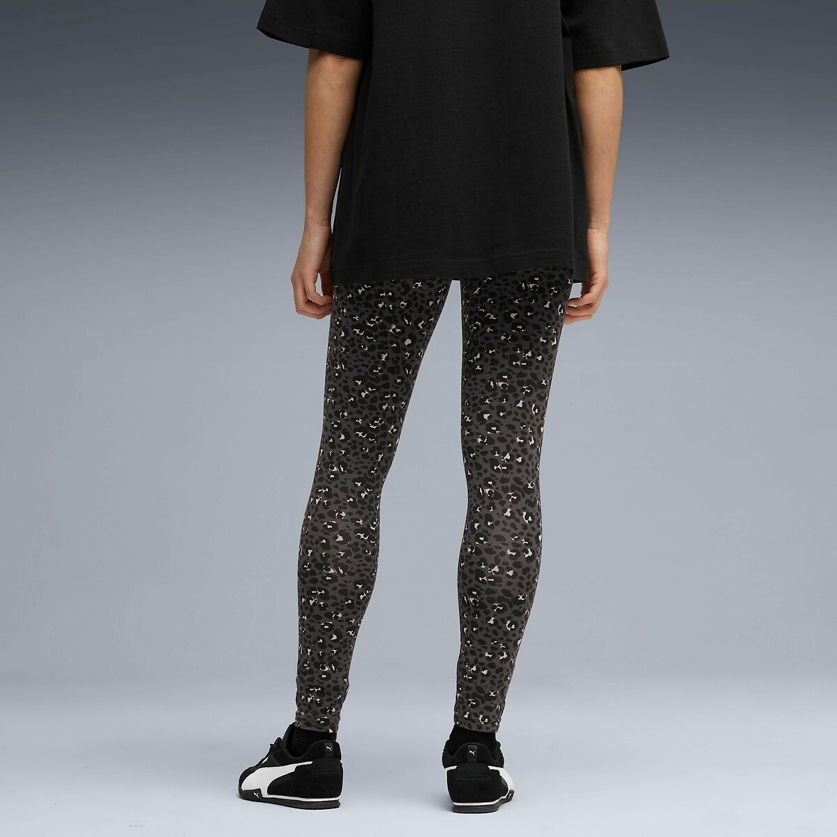 Bedruckte Leggings ESSENTIAL GRAPHIC schwarz/leopardenmuster, PUMA