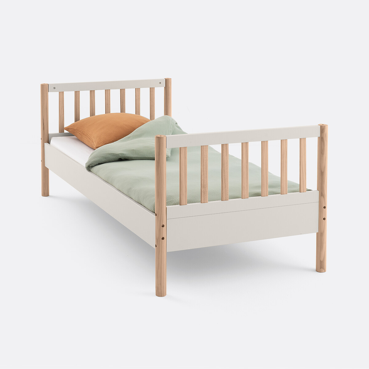 Litera, camas separables, con somieres, ALIO blanco roto, LA REDOUTE INTERIEURS