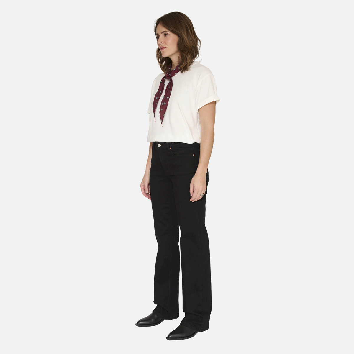 Jean THE MERCURY POWER STRETCH black - rinse wash, MKT STUDIO