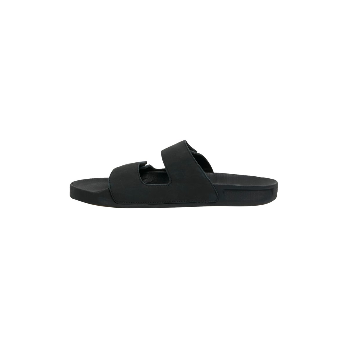 Claquettes RIVI LEATHER noir black 1, QUIKSILVER