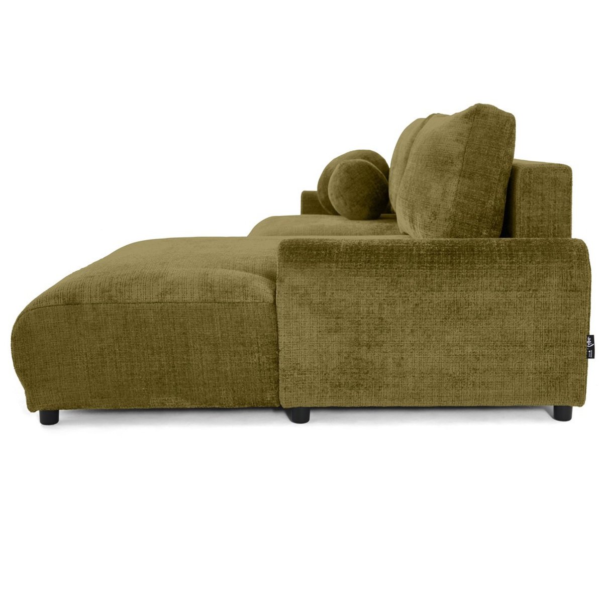 Canapé d'Angle Convertible 4 places - NELLY vert olive, BEST MOBILIER