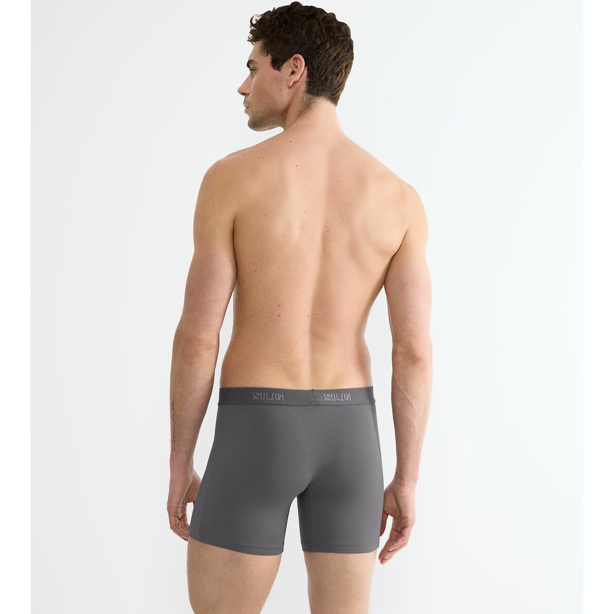 Lot de 2 boxers longs SLG BASE gris foncé, SLOGGI