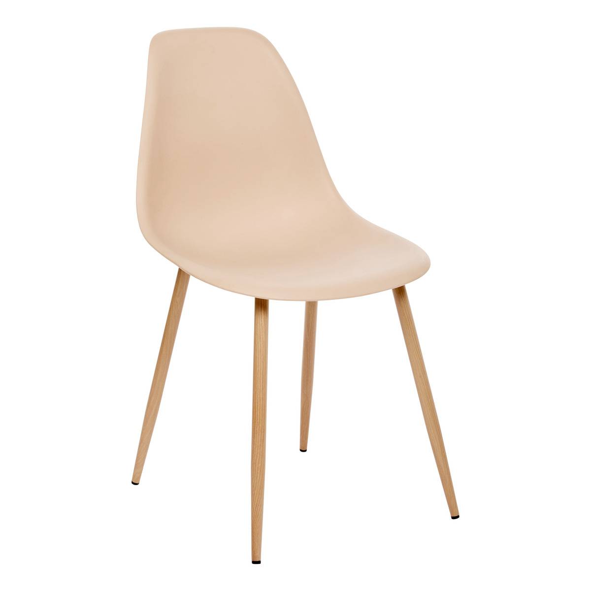 Chaise design scandinave TAHO beige, ATMOSPHERA