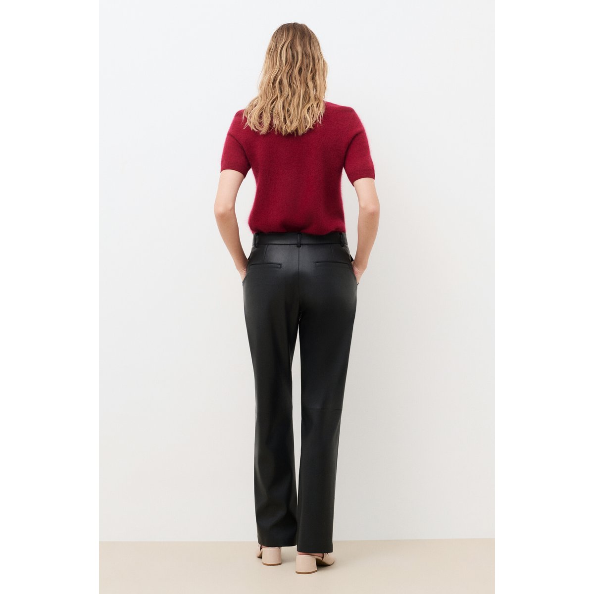 Pantalon droit doublé PHEATHER noir, CAROLL
