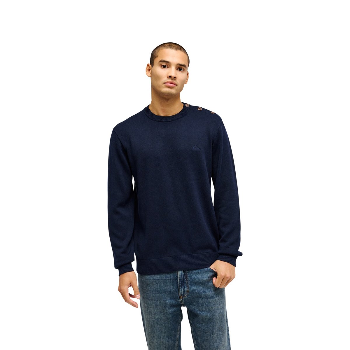 Pull MARIN SALT WATER bleu dark navy, QUIKSILVER