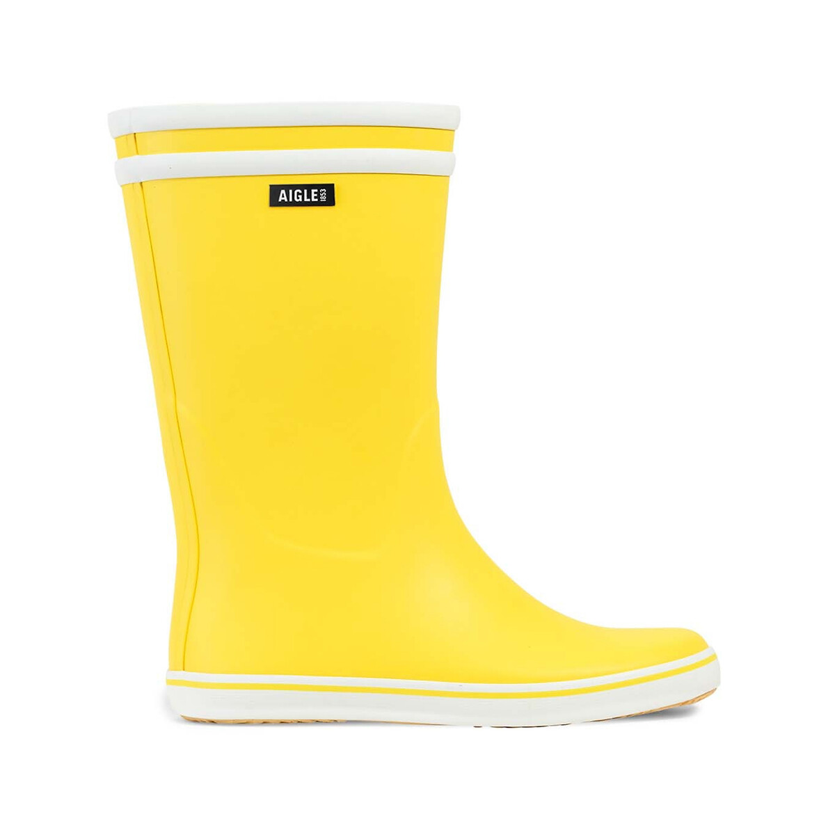 Bottes de pluie MALOUINE 2 jaune/blanc, AIGLE