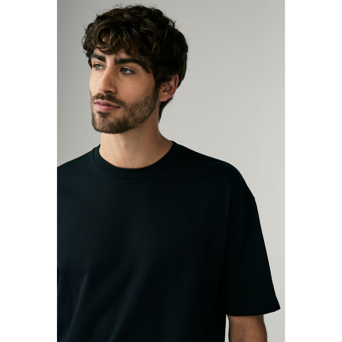 T-shirt noir, NEXT