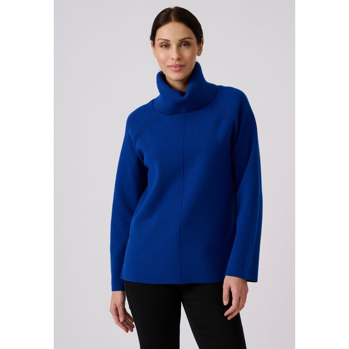 Pull col boule Thermolactyl bleu, DAMART