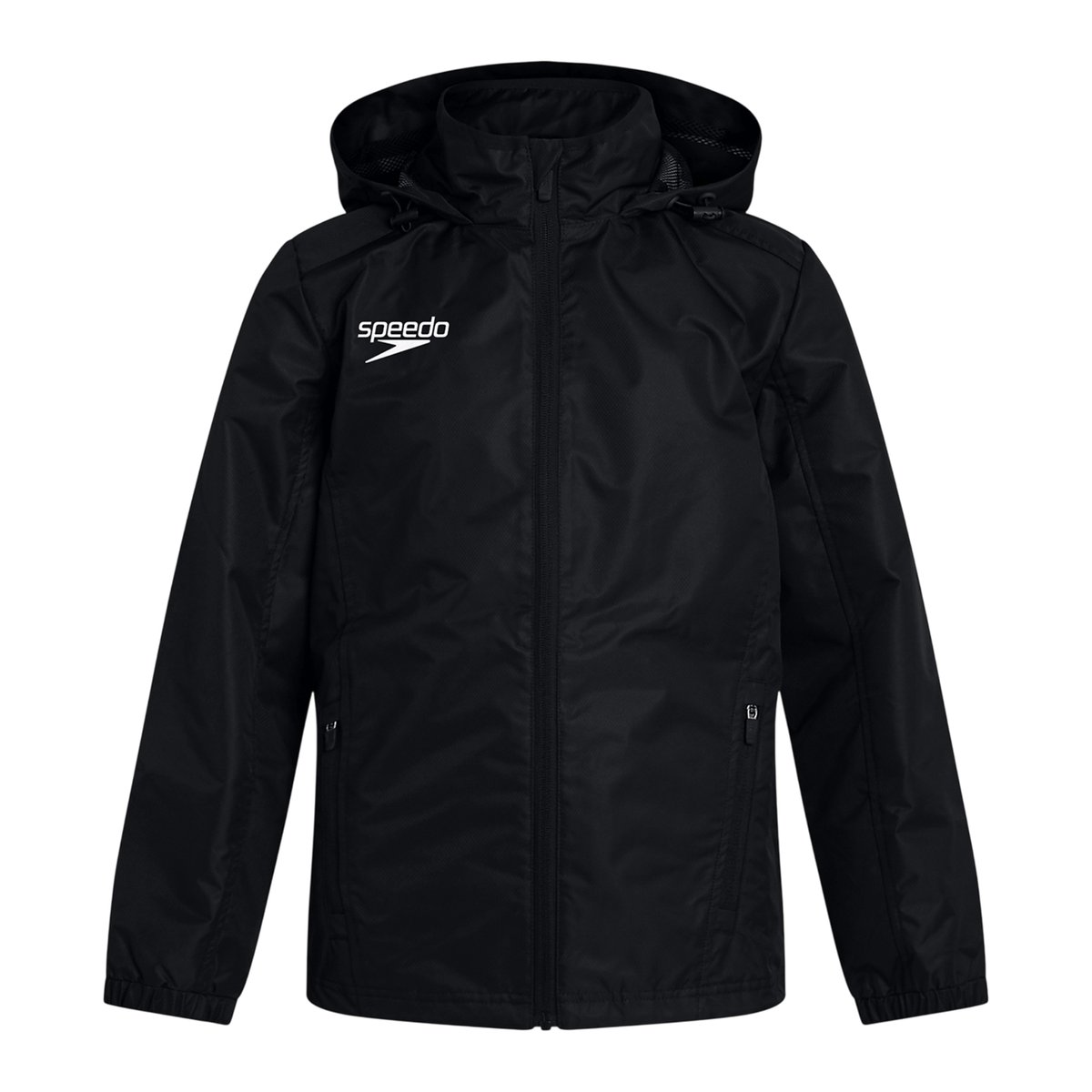 Veste imperméable à capuche motif/style logo CLUB noir, SPEEDO