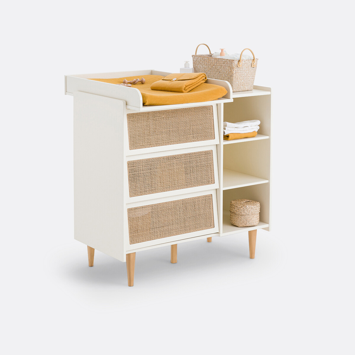 Commode à langer, Kaya blanc cassé, LA REDOUTE INTERIEURS