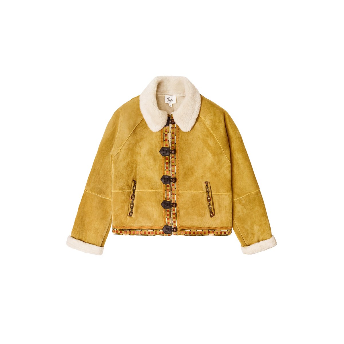 MANTEAU imprimé ethnique VACY 15-camel, LA PETITE ETOILE