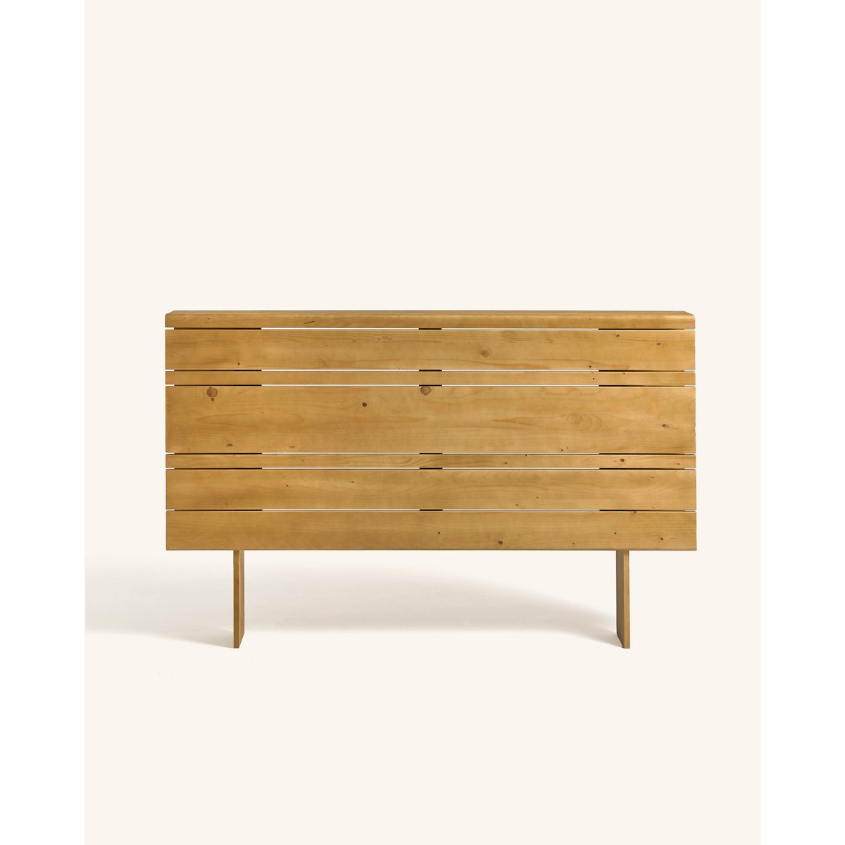 Tête de lit avec rangement en sapin massif marron clair 190 cm désert, HANNUN